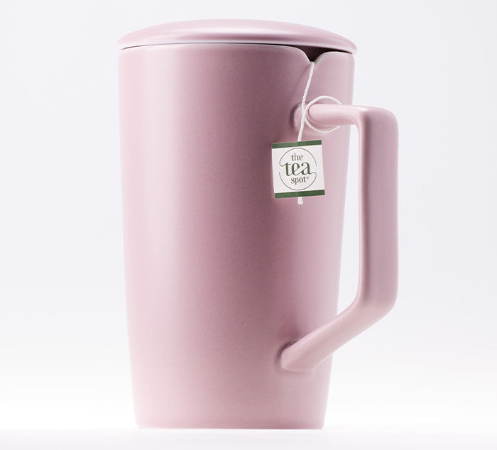 Pink Boba Tea Design Lidded Tumbler